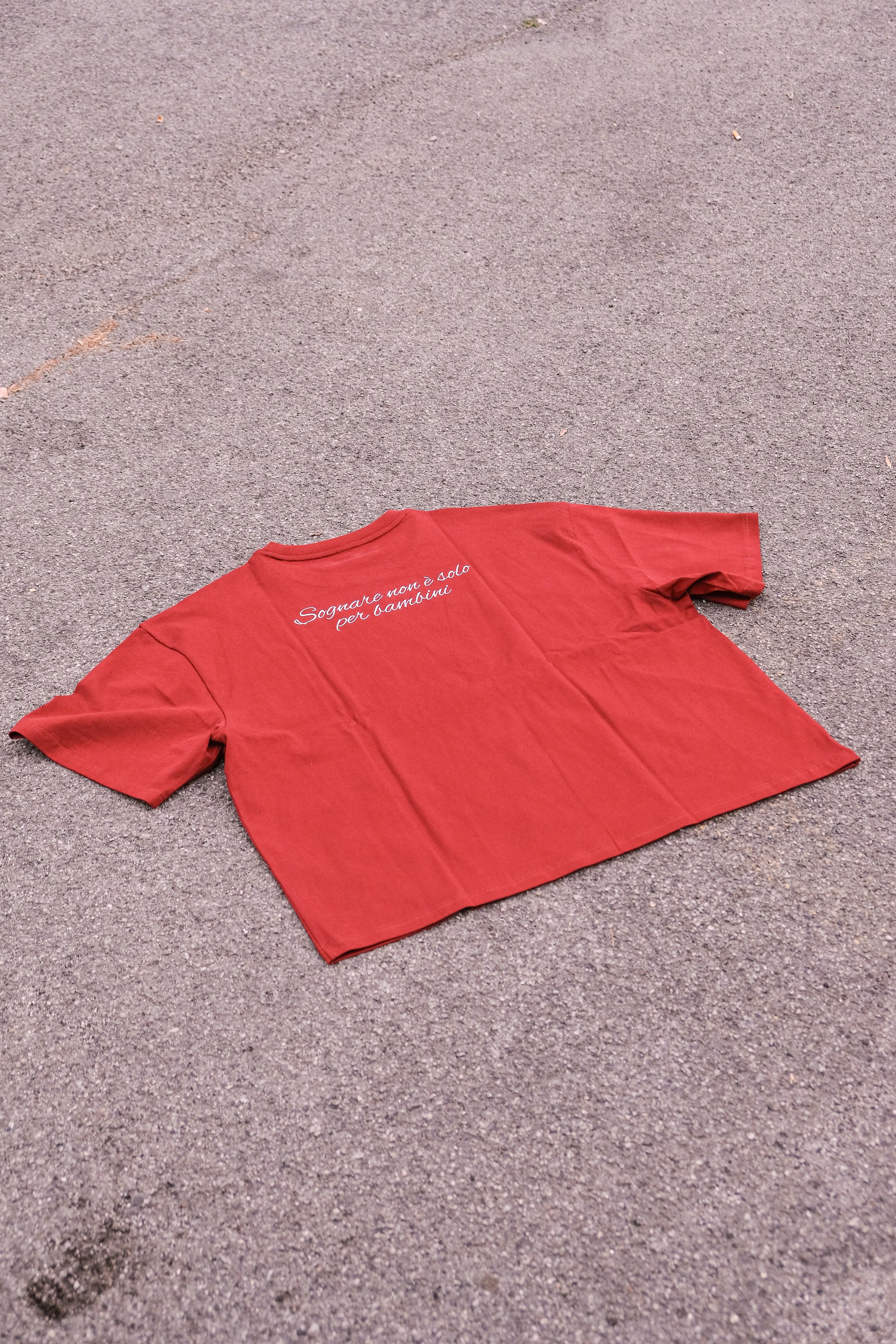ART of DREAMING BASIC TEE RED BURGUNDY