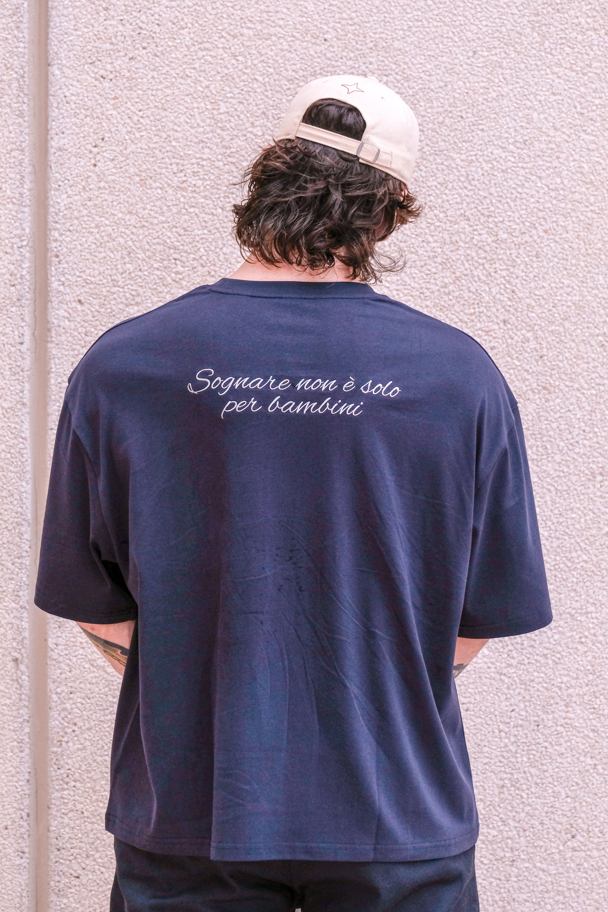 ART of DREAMING BASIC TEE BLACK NAVY